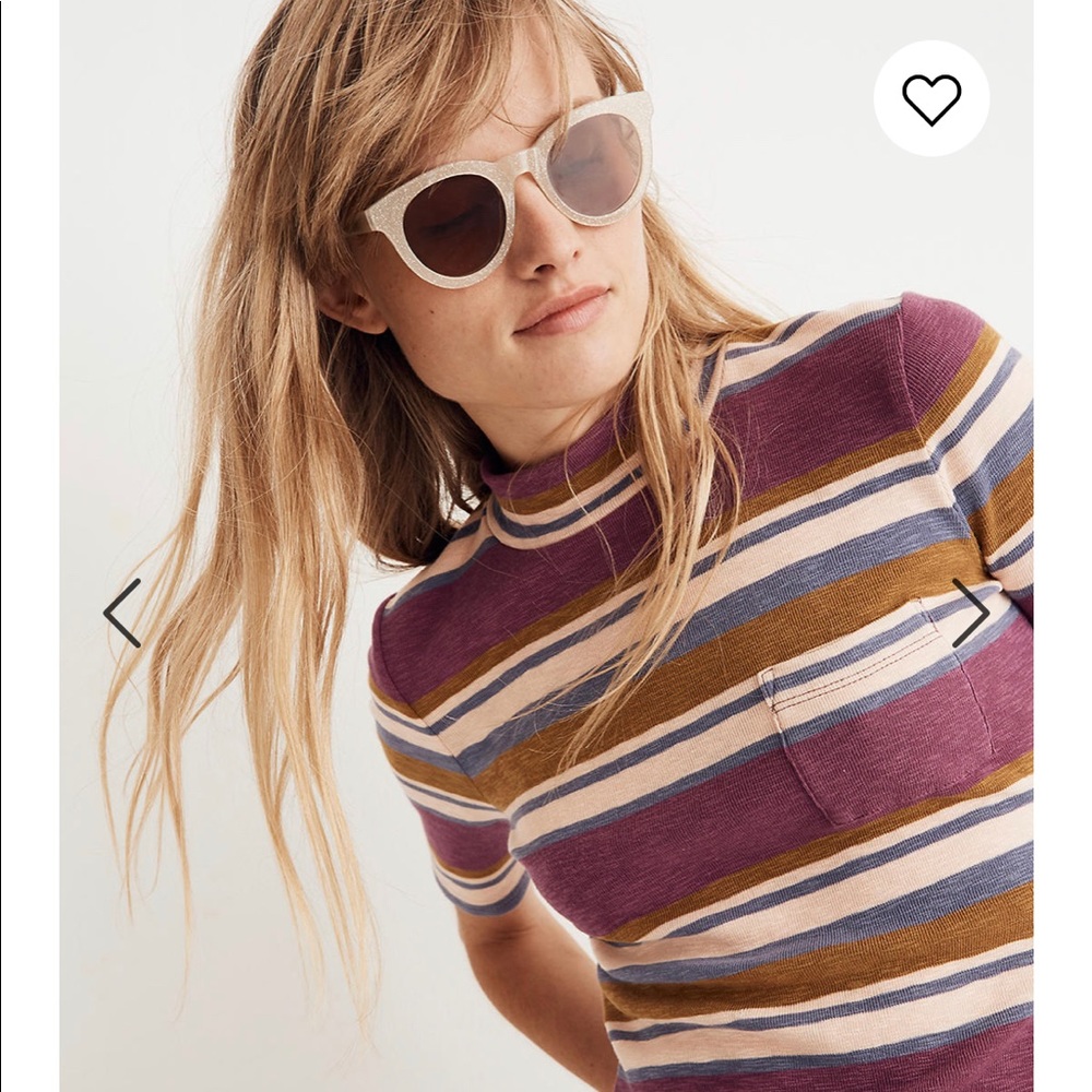 Madewell Mockneck Shirttail Tee